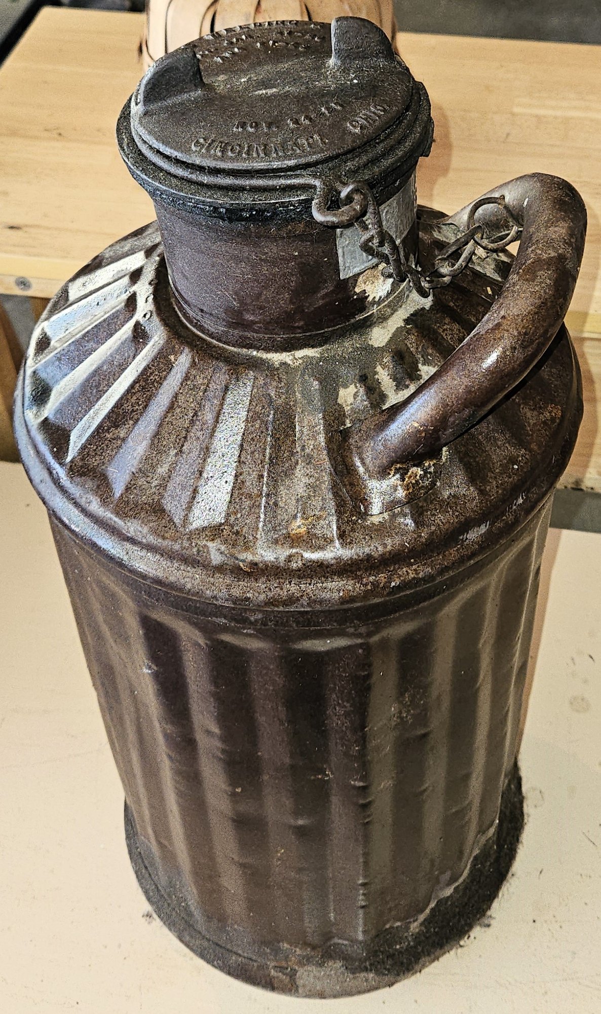 Vintage Davis Welding & MFG. Milk Can (G) 34913