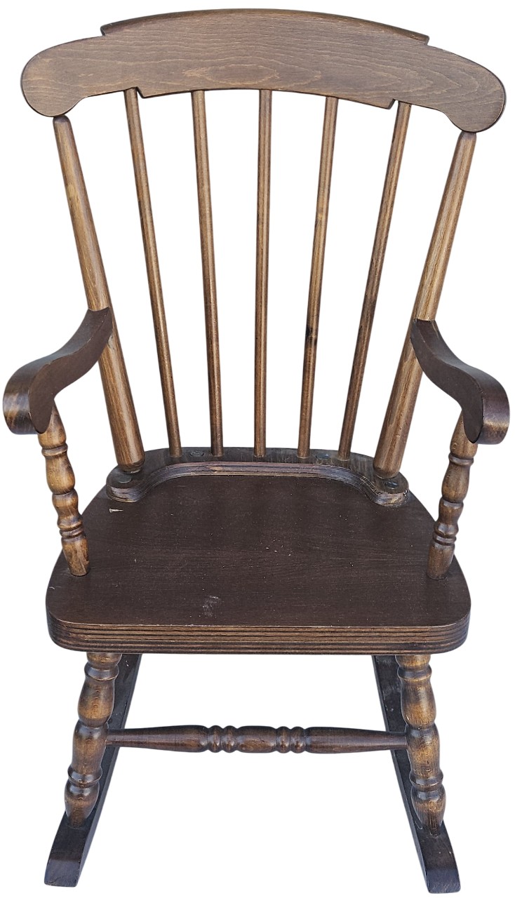 Small Oak Rocking Chair Small Wooden Rocking Chair R#1 #51058 | Auctionninja.com