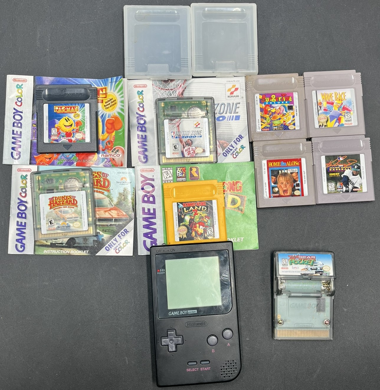 Game Boy Pocket With Bundle Of Gameboy Games And Gameboy Color Games ...