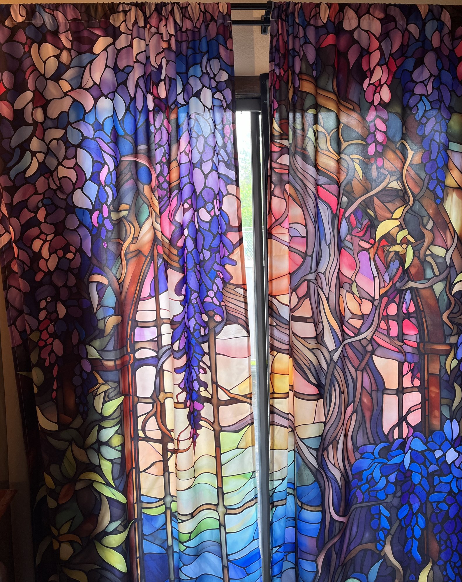 Pretty Window Coverings With Stained Glass Appearance - (BR1) #46775 ...