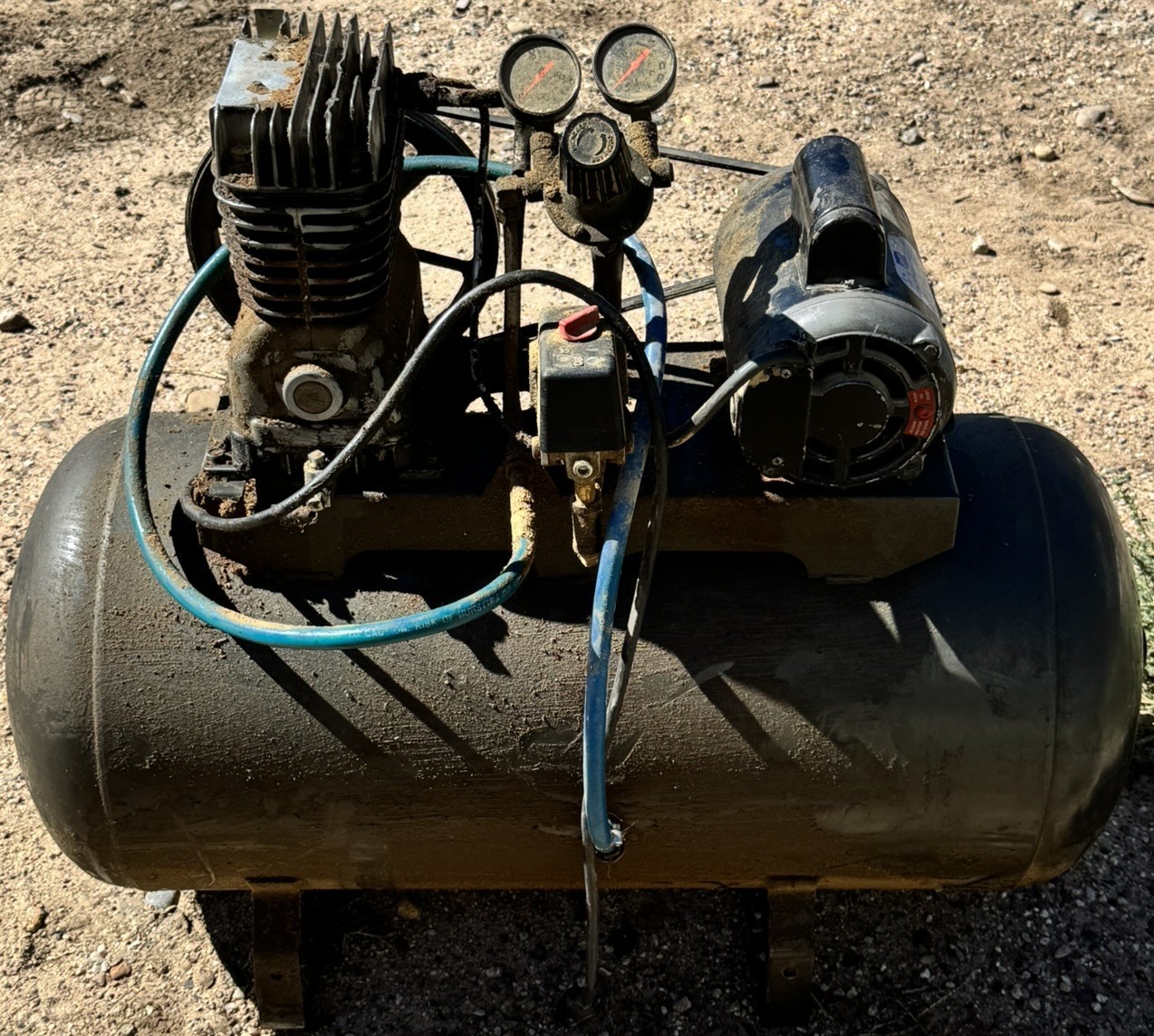 Doerr Electric Corp Air Compressor On Metal Moving Dolly - (B30)(BL ...