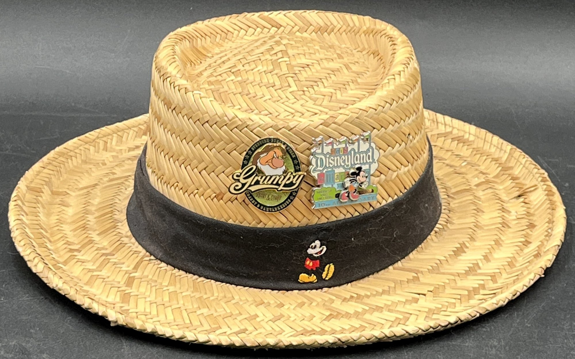 Vintage Disney Mickey and Minnie Straw Hat Disney Mickey Mouse Straw Hat & Shoulder Bag Set Lightweight  main image 4