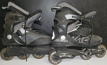 Mens K2 EXO 2.1 Black Silver Roller Blades In-line Skates - (WWS)