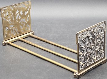 Vintage Brass Expandable Bookend - (R153) FR2