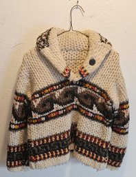 Vintage-style Hand-knit Ecuadorian Wool Sweater - (R90)(BTIC)
