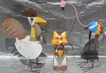Vibrant Recycled Metal Sculptures - (R24)(G)