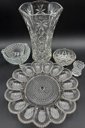 Vintage Crystal & Pressed Glass Bundle C#1 - (K4)