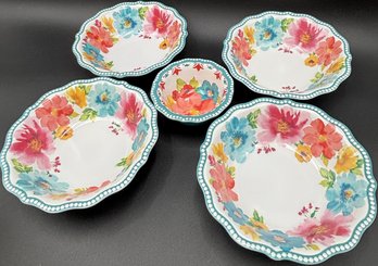 Pioneer Woman Melamine Bowl Set - (K10)