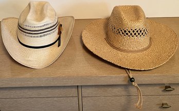 2 Straw Hats - (B3)