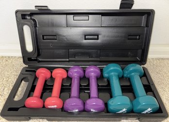Set Of York Hand Weights In Case - (O)