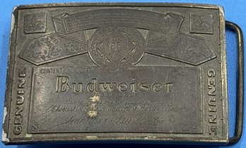 Genuine Budweiser Lager Beer Belt Buckle - (S3)