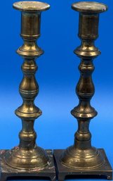 2 Brass Candle Sticks - (S3)