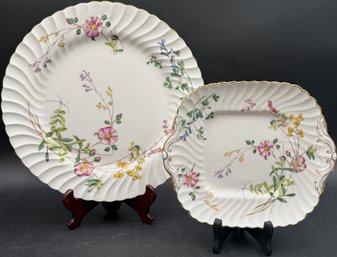 Vintage Minton China Porcelain Serving Dishes 'Dainty Sprays' S-511 (K44.K1)