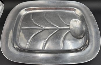 Vintage Wilton Armetale 'Well And Tree' Meat Serving Platter (K64.K1R)