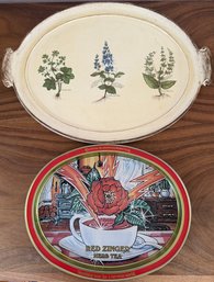 2 Vintage Serving Trays 1 From Italy (K71.K5)