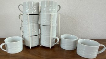 Crate & Barrel Handled Mugs (K77.K7)