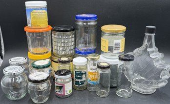 Great Collection Of Shaped Lidded Glass Jars (K97.P3)