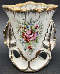 Antique Limoges Paris Porcelain Hand-Painted Small Spill Vase (M29.K4)