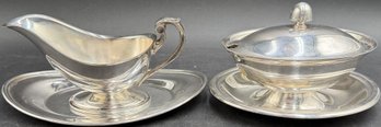 Sterling Plated Serving Dishes By Sheffield & Reed & Barton (K139.DC)