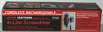 Sears Craftsman 2.4-Volt Cordless Rechargeable In-Line Screwdriver - (B64) (GC3)