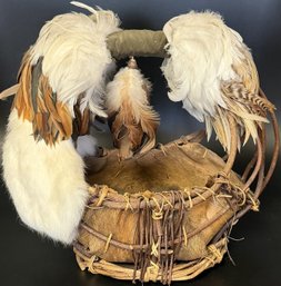 Handcrafted Native American 'spirit Basket' - (B5)(FRH)