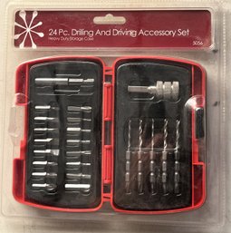 24 Piece Drill & Driver Set New In Packaging - (G1)