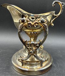 Ornate Vintage English Silver Manuf. Corp. Silver-Plated Hanging Gravy Boat (M16.DR1)