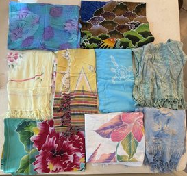 Large Tropical Themed Sarongs/Scarves (K274.B1)