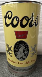 Coors Light Beer Tall Aluminum Trash Can (M101.BP1)