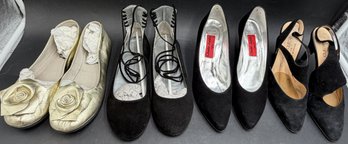 Shoes By French Sole & Garnet Hill (Italy) With 2 Prs Charles Jourdan (France) (K311.B1C)