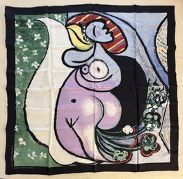 2009 Silk Scarf Featuring 'The Dreamer' By Pablo Picasso (K317.B1C)