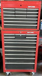 2 Piece Craftsman Stackable Rolling Tool Chest- (SA2)