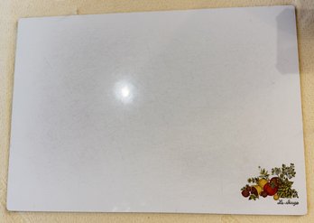 Vintage Corning Ware 'Spice Of Life' Tempered Glass Cutting Board (K345.B1)