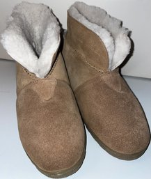 Women's XS Genuine Australian Sheepskin & Hand Lasted Sued Woolie Wonders Slippers - (UD2)