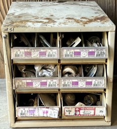 6 Drawer Metal Hardware Organizer & Contents - (SA2)
