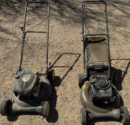Set Of 2 -Craftsman Walk-behind Gasoline Lawn Mowers (Z26)(G)