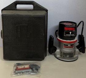 Sears Craftsman Woodworking Router With Hard Storage Case And Accessories - (B163) (GC2)
