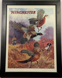 Vintage Promotional Print Titled 'Pheasants On The Rise' By Illustrator Lynn Bogue Hunt - (B143)(BT)