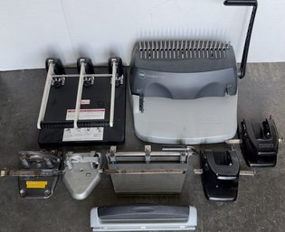 Variety Of Office Document Binding Machines - (B723)(WT)