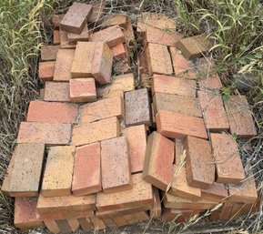 Over 75 Pile Of Solid Clay Paving Bricks - (B96)(OS)