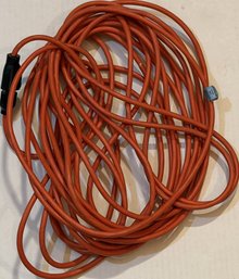 50ft Heavy-Duty Orange Extension Cord With Grounded 3-Prong Plug And Safety Tag - (B518) (GS)