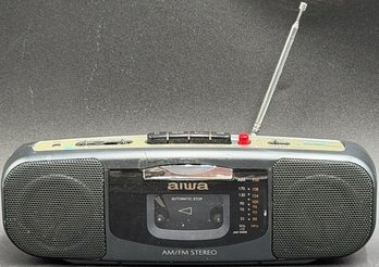 Vintage Aiwa CS-P5W Mini Stereo Radio Cassette Player Recorder - (B108)(B1C)