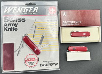3 Swiss Army Knives New In Packaging - (FR1)