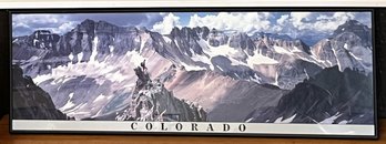 Metal Framed Colorado Mountain Top Panoramic - (S2)
