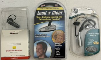 Personal Sound Amplification Products And A Headset - (B210)(FRC)