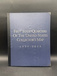 First State Quarters Of The United States Collector's Map & 50 State Quarters (J12)