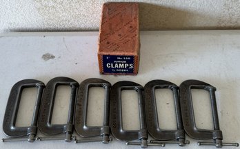 Cincinnati Tool Company 1/2 Dozen No. 550 3' Junior Clamps - (G)