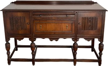 Antique Jacobean-style Carved Oak Sideboard (B147)(UB1)
