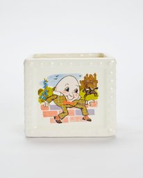 Humpty Dumpty Cube Container Or Vase