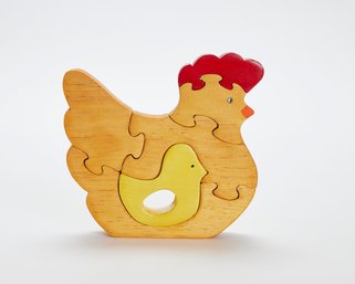 Wood Chicken Puzzle Baby Toy